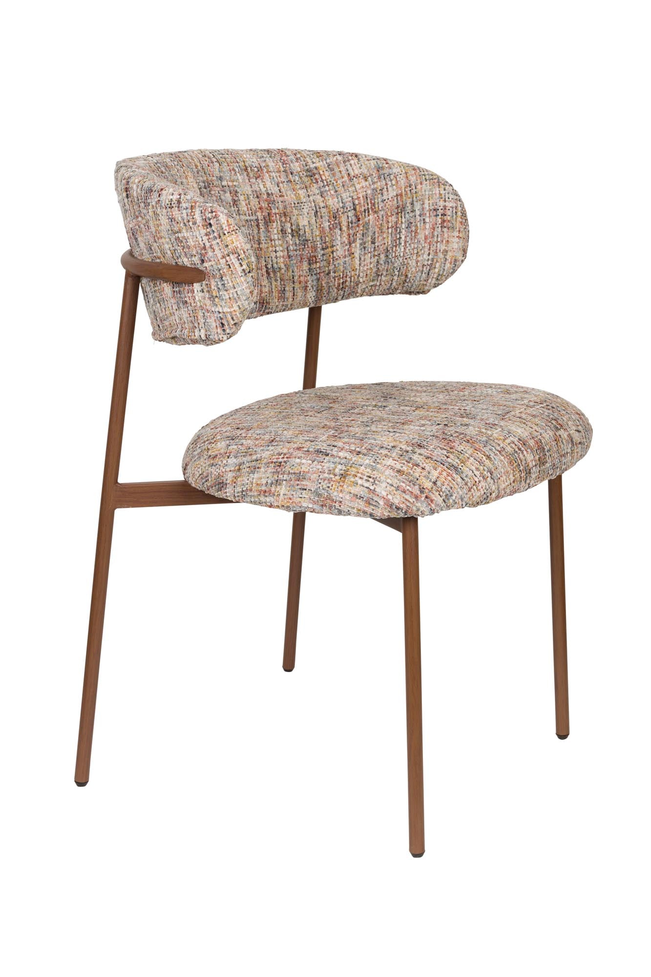 Eleganter Stuhl Claes von White Label Living, perfekt für modernes Wohnen, bietet Komfort und ein ansprechendes Design für jeden Raum.