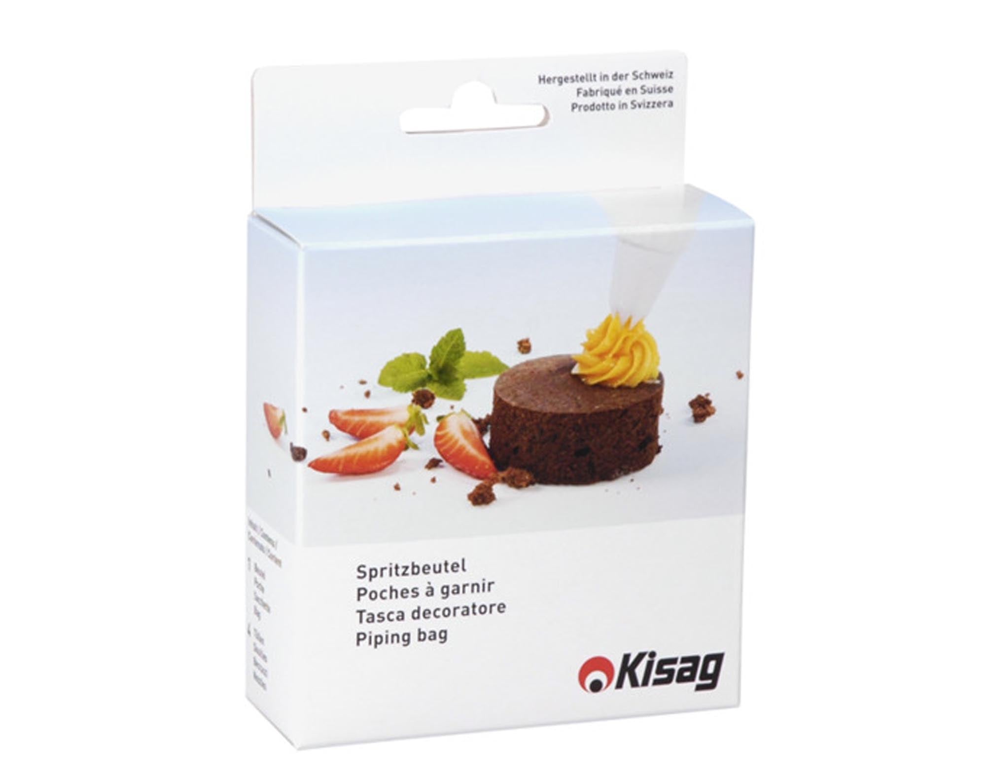 Entdecken Sie den KISAG Spritzbeutel Profi mit 4 Edelstahl-Tüllen für präzises Verzieren von Torten, Cupcakes und Gebäck. Ideal für Hobbybäcker!
