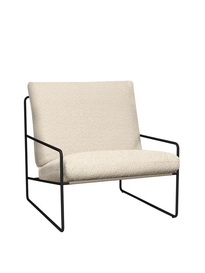 Desert 1-Sitzer in Schwarz/Weiss präsentiert im Onlineshop von KAQTU Design AG. Outdoor-Sessel ist von Ferm Living