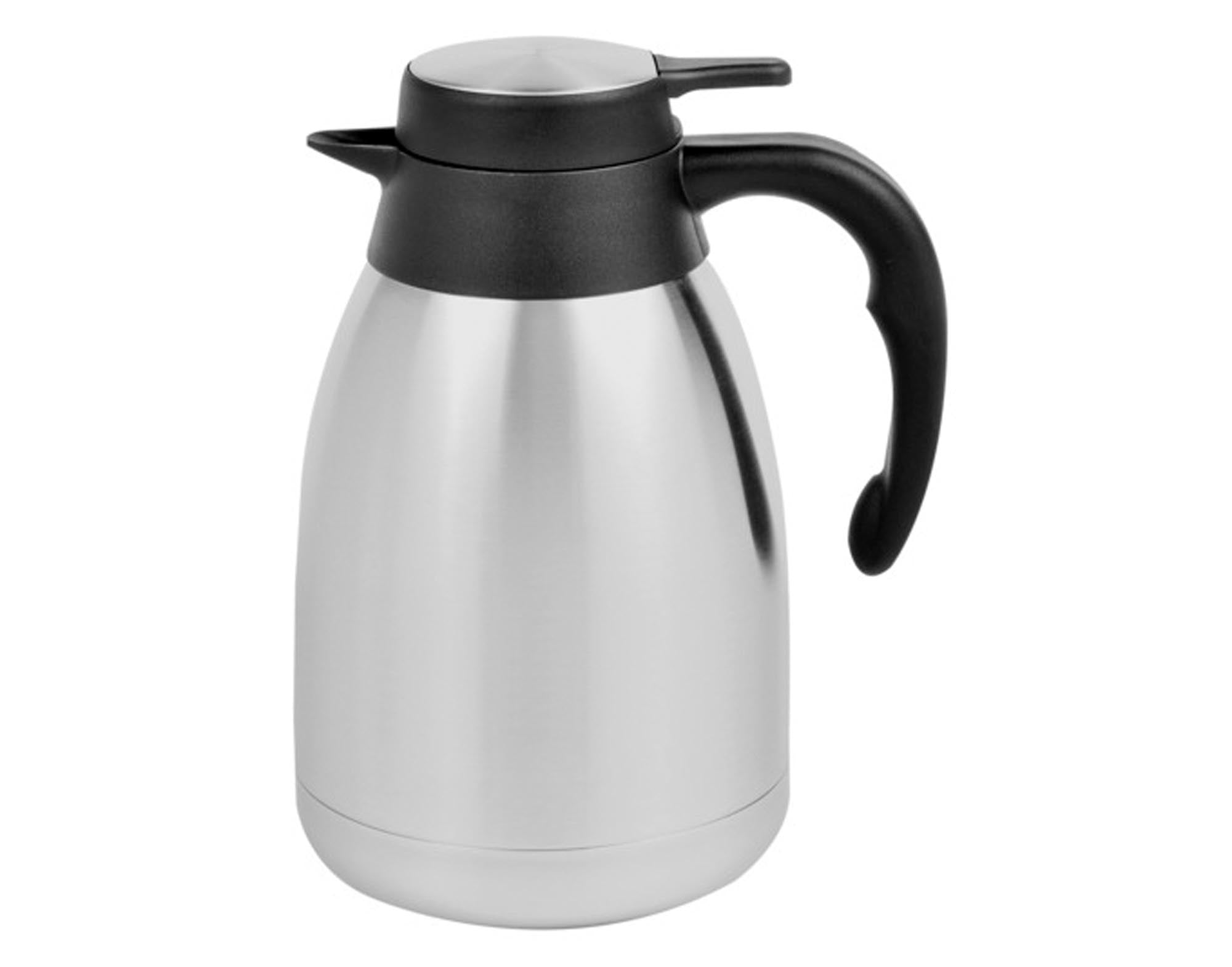 EVA Isolierkanne Inox 1.5 l: Hochwertige Edelstahl-Isolierkanne für heiße und kalte Getränke. Ideal für Küche, Büro und gesellige Anlässe.