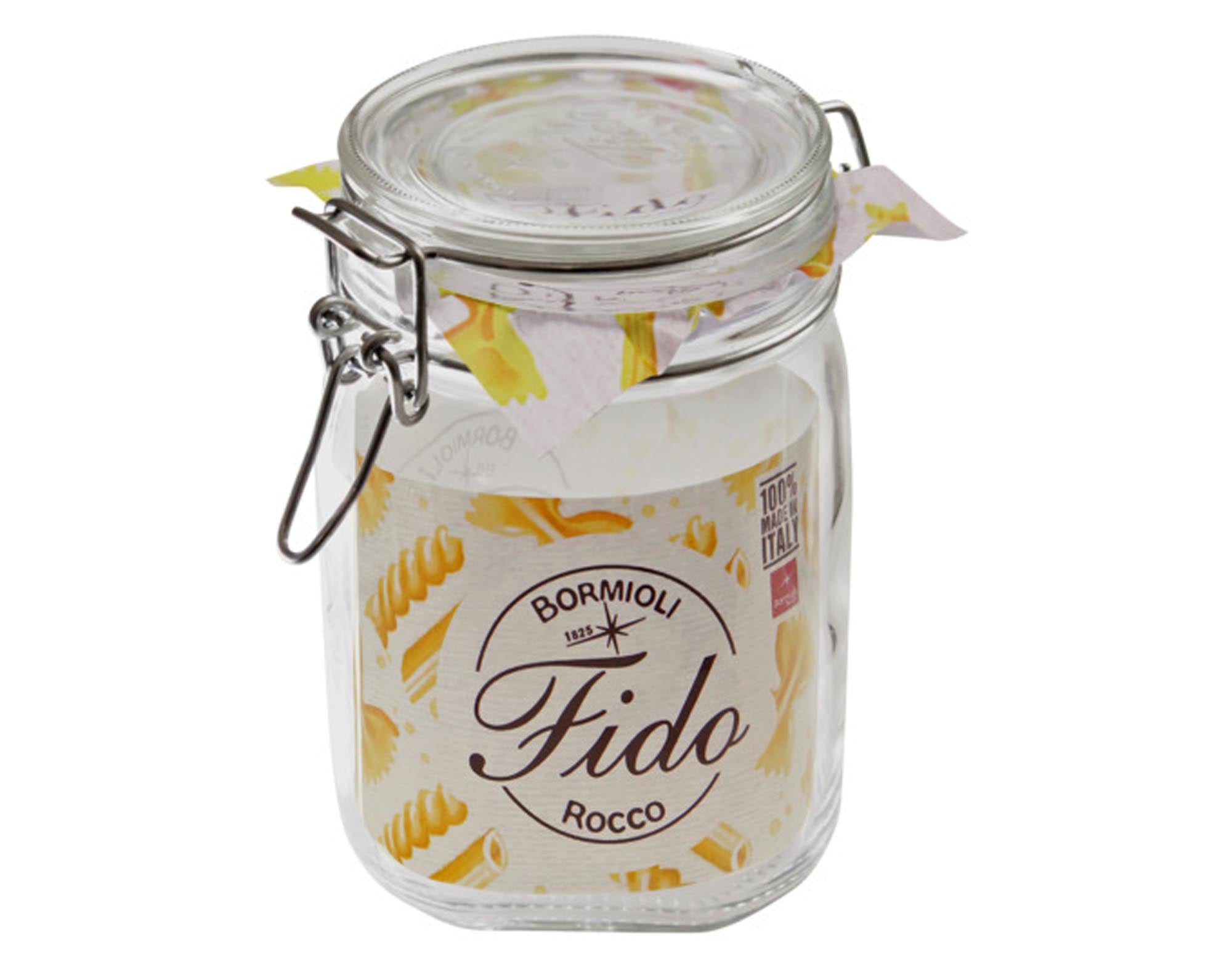 EINKOCHWELT Fido Konservenglas 1000 ml, ideal zum Einmachen und Lagern von Lebensmitteln, mit praktischem Schraubverschluss.