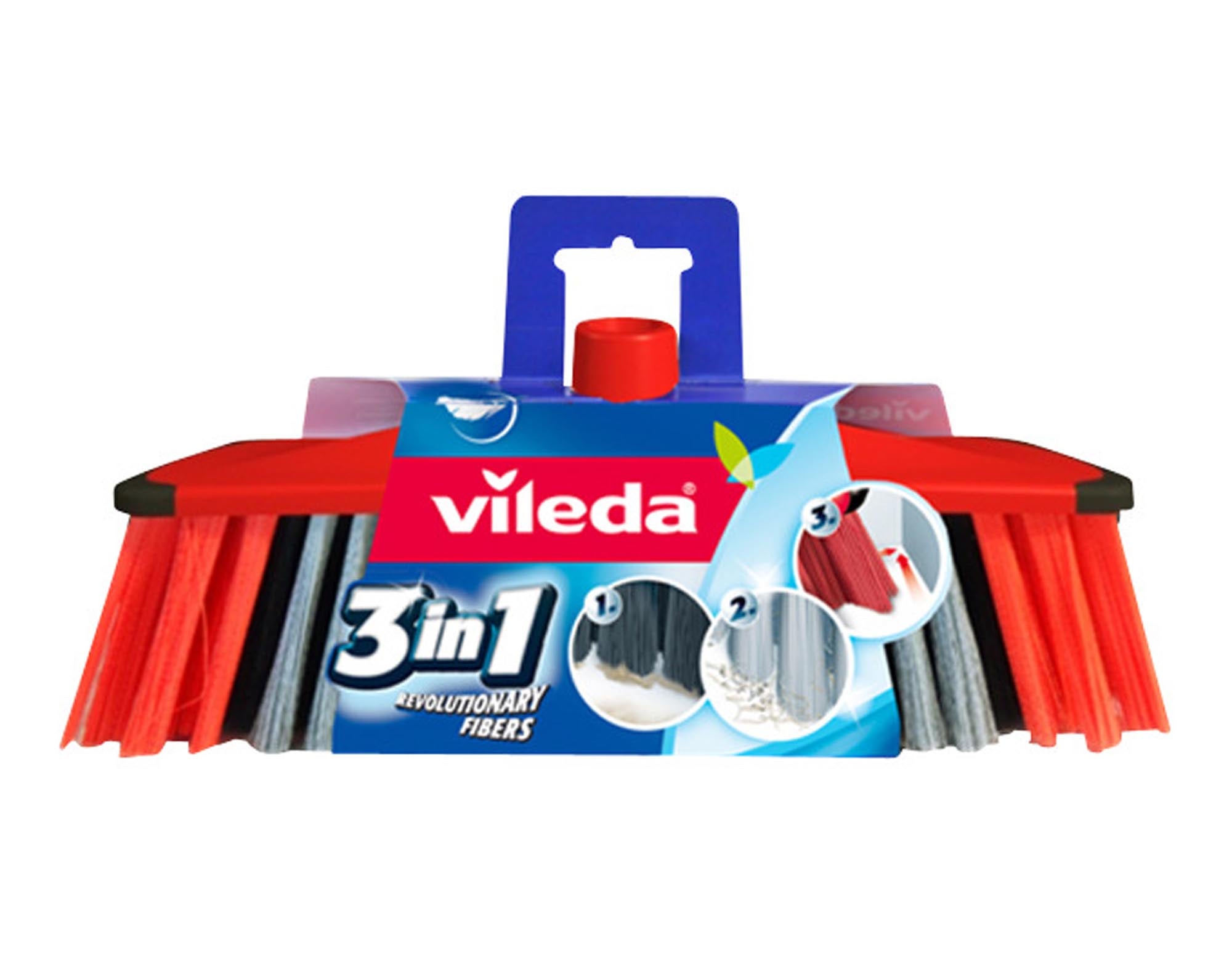 Entdecken Sie den Vileda 3in1 Besen ohne Stiel: Effiziente Reinigung mit 3Action-Technologie für Staub, Krümel und Haare. Ideal für jeden Haushalt!