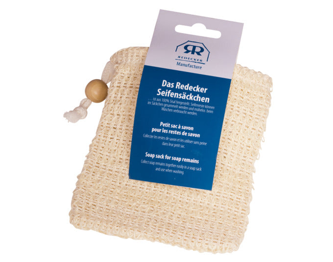 REDECKER Seifensäckchen Sisal mit Baumwollband 12.5x11 cm in präsentiert im Onlineshop von KAQTU Design AG. Seifenspender ist von REDECKER