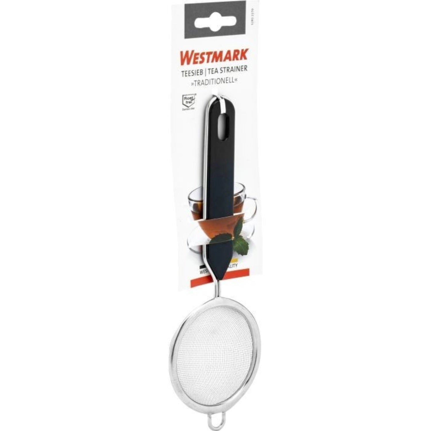 Hochwertiges Teesieb von Westmark, D7, 20.5x7x3cm, perfekt für die Zubereitung von aromatischem Tee. Ein Muss für jeden Teegenießer.