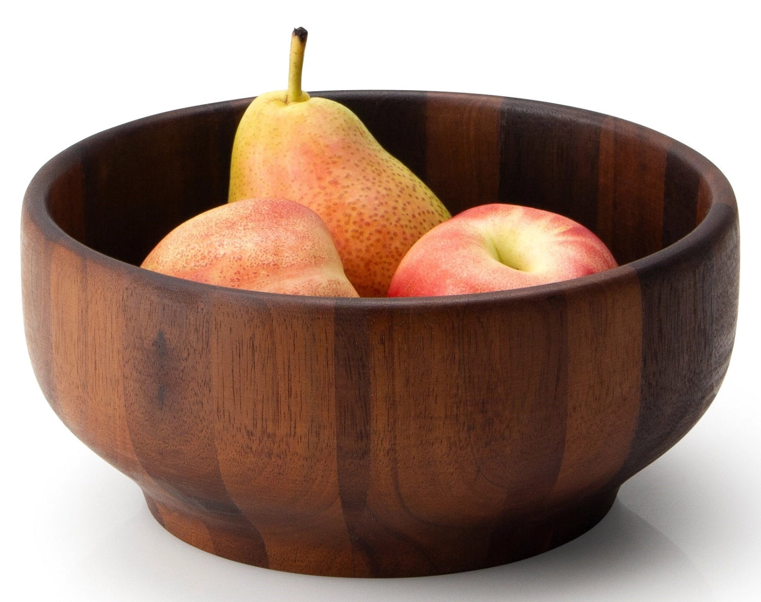 Elegante 18 cm Schüssel aus edlem Akazienholz von Continenta, perfekt für dekorative Anlässe und vielseitige Anwendungen in der Küche.