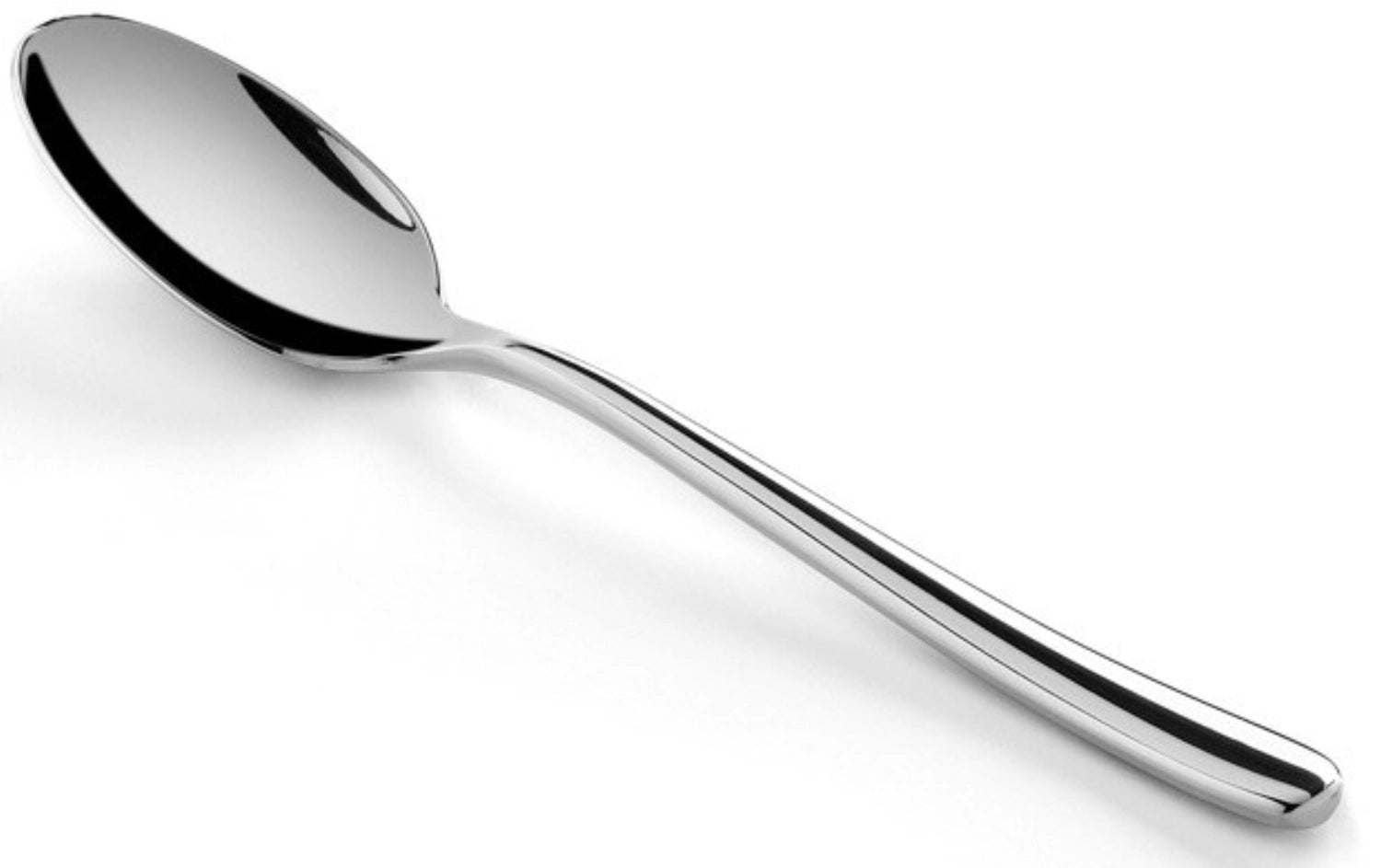 Eleganter Courchevel Teelöffel aus glänzendem Inox von Revol, ideal für Kaffee und Desserts, vereint Funktionalität und stilvolles Design.