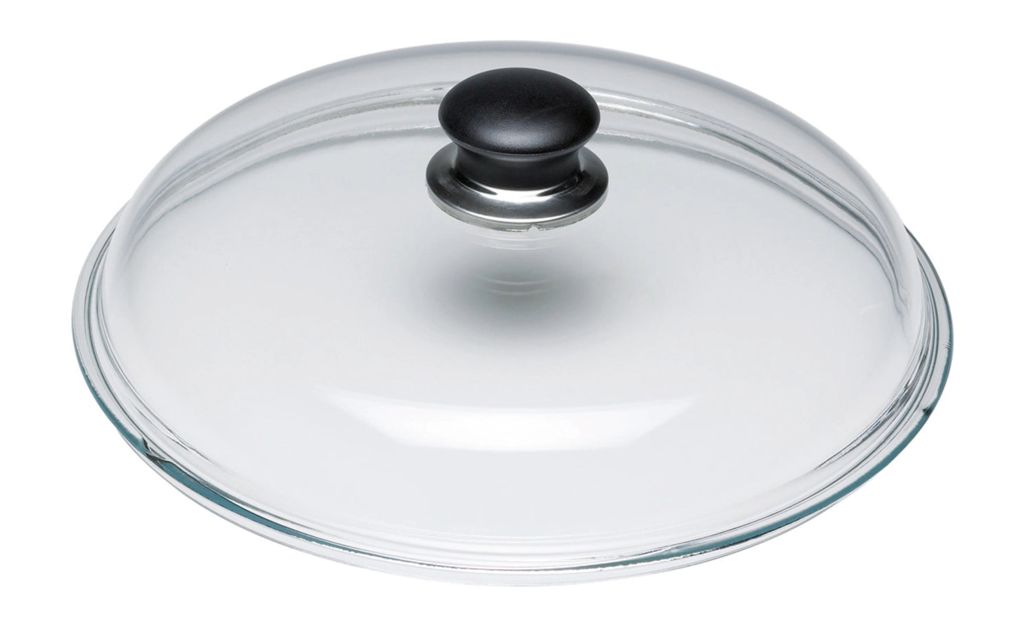 Beistelltisch Rachell aus Metall mit glänzend schwarzem Finish, Ø 30 cm, elegantes Design für moderne Wohnräume von Kave Home.