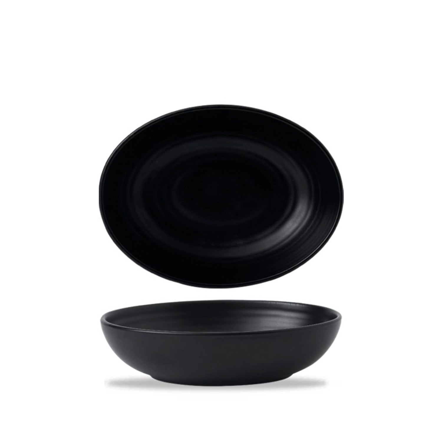 Eleganter ovaler Tief-Teller von Churchill, 26.7x19.7cm, ideal für ansprechende Präsentationen und kulinarische Highlights.