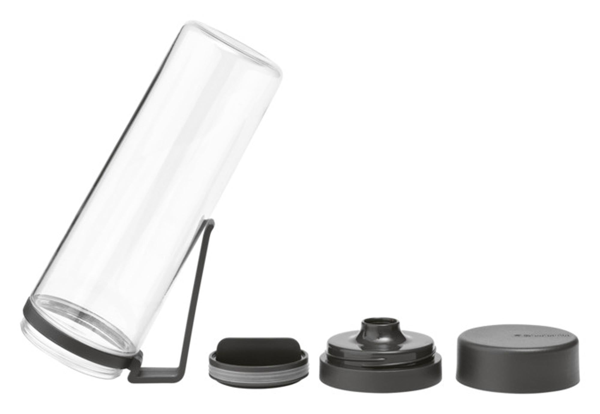 Stylische BRABANTIA Trinkflasche Make & Take in dunklem Grau, 0,5 l, ideal für unterwegs. Praktisch, langlebig und umweltfreundlich.