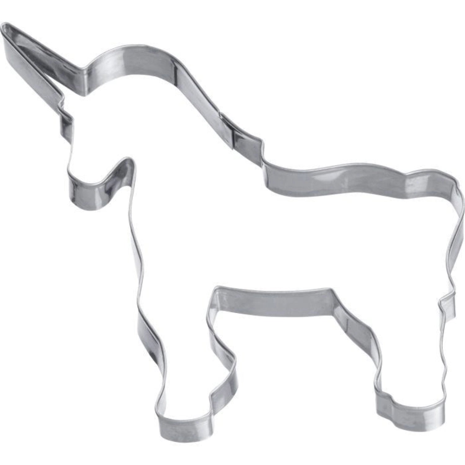 Ausstechform Einhorn stehend, 5cm, aus robustem Edelstahl, perfekt für fantasievolle Plätzchen und kreative Backideen, erhältlich bei Westmark.