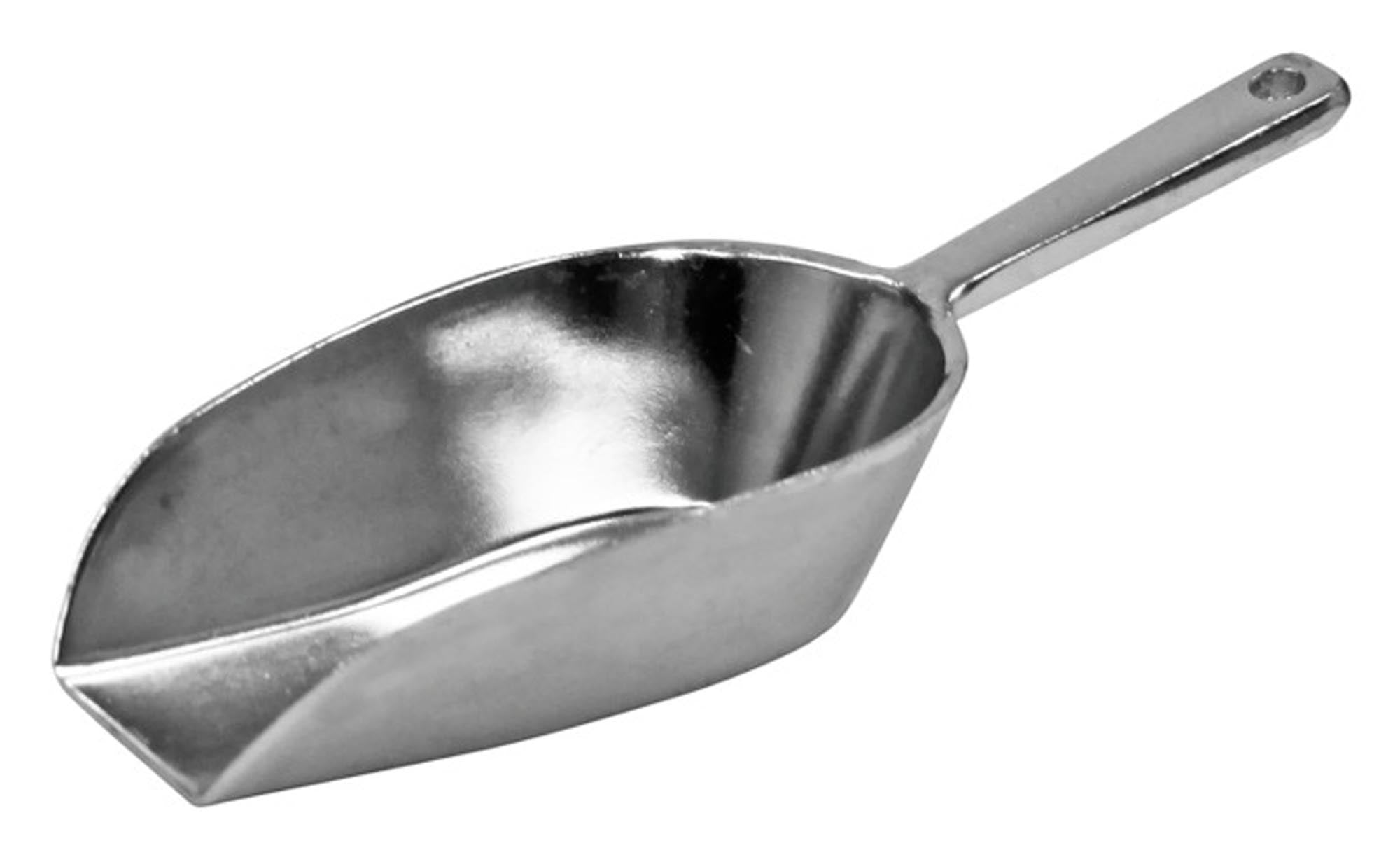 Praktische SCHNEIDER Mehlschaufel mit 150 ml Volumen und 185 mm Länge, ideal für präzises Abmessen von Mehl und anderen Zutaten in der Küche.