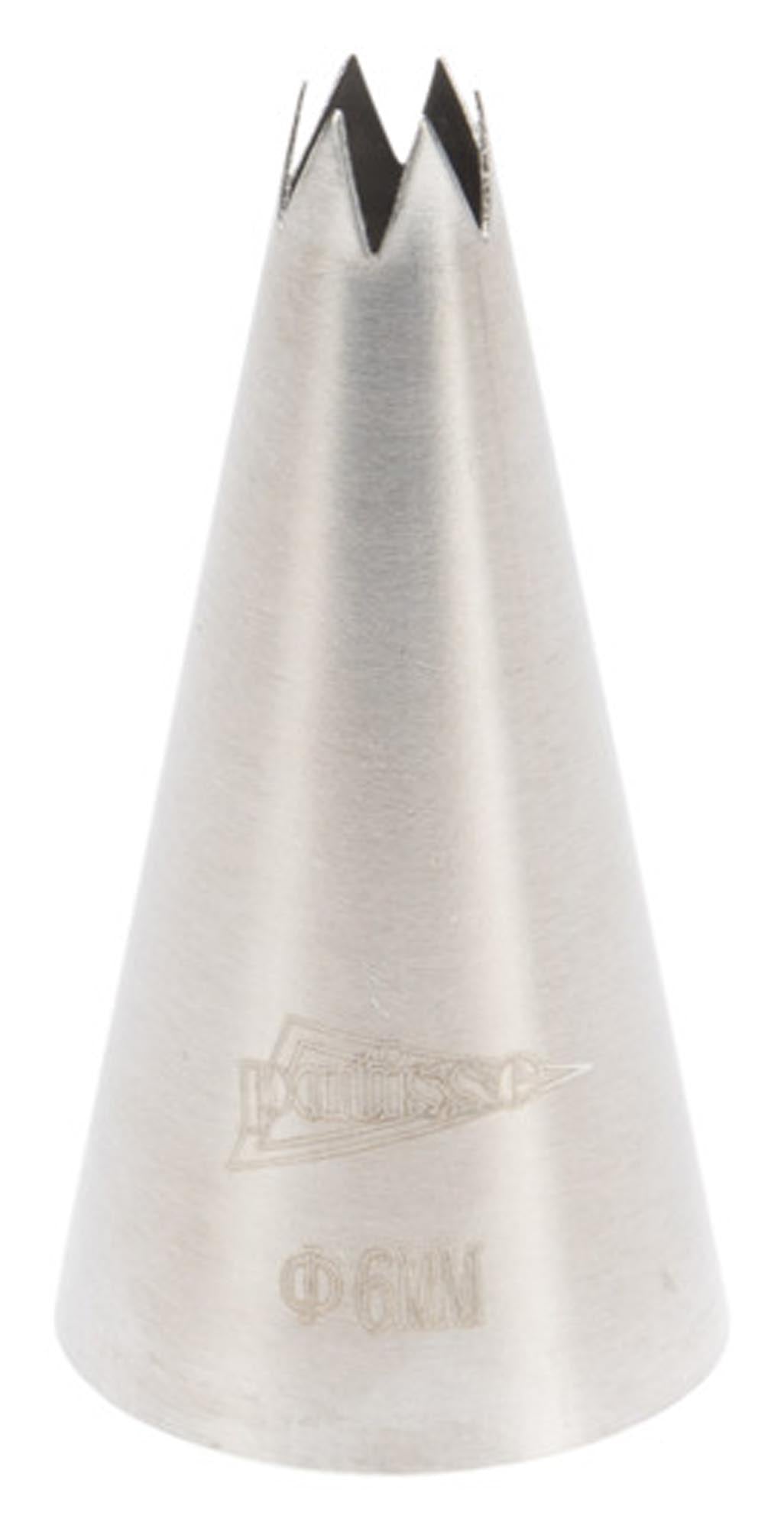 Entdecken Sie die PATISSE Sterntülle Edelstahl 3 mm – ideal für präzises Spritzen von Dekoren auf Torten, Cupcakes und mehr. Hochwertig, langlebig und spülmaschinenfest!
