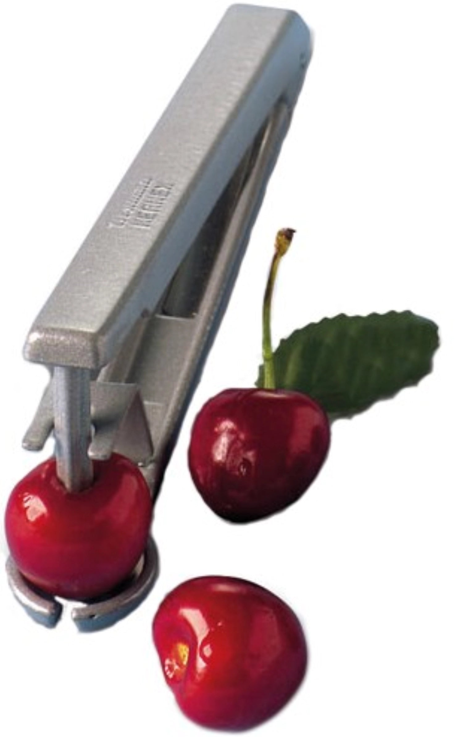 Praktischer Kirschentkerner Kernex von Westmark, perfekt für müheloses Entkernen von Kirschen, kompakte Größe: 14x4x2.5cm, ein Küchenhelfer für jeden Haushalt.