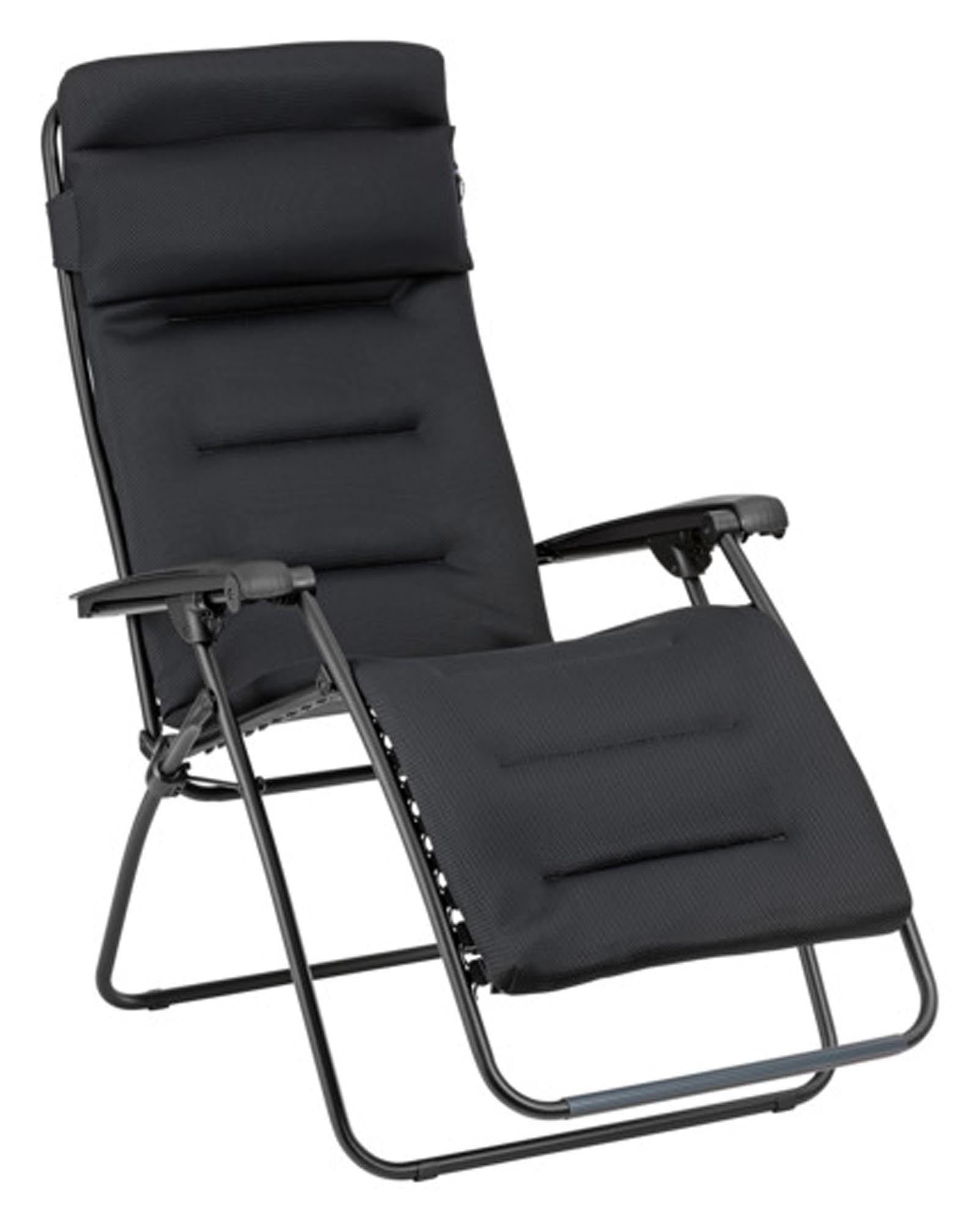 Eleganter Relaxsessel RSX Clip taupe von LAFUMA: Ergonomisch, robust, atmungsaktiv, klappbar. Perfekt für Komfort und Stil.
