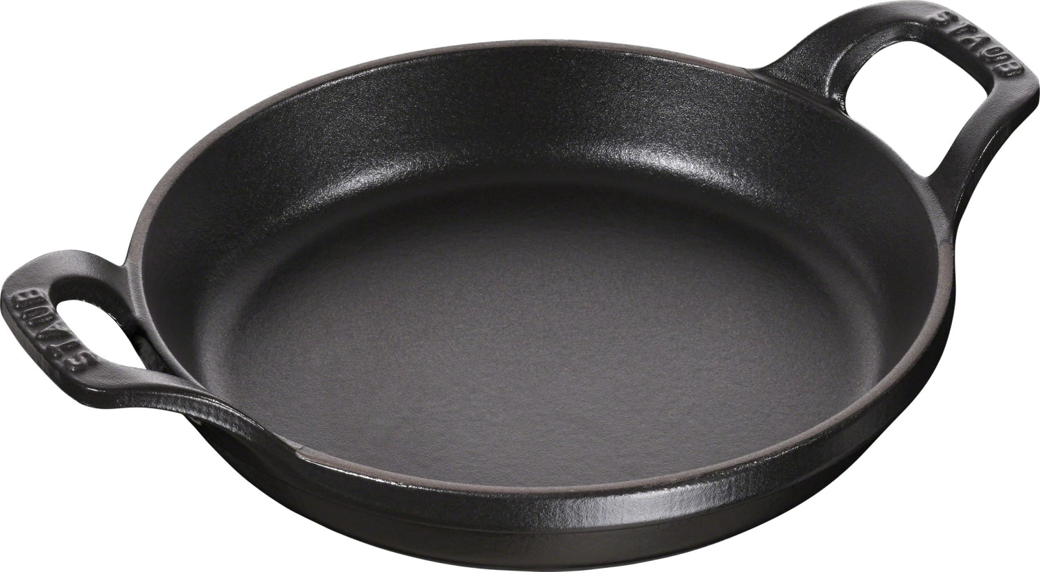 Runde Auflaufform von Staub mit einem Durchmesser von 20 cm, ideal für köstliche Gratins und individuelle Portionen in stilvollem Design.