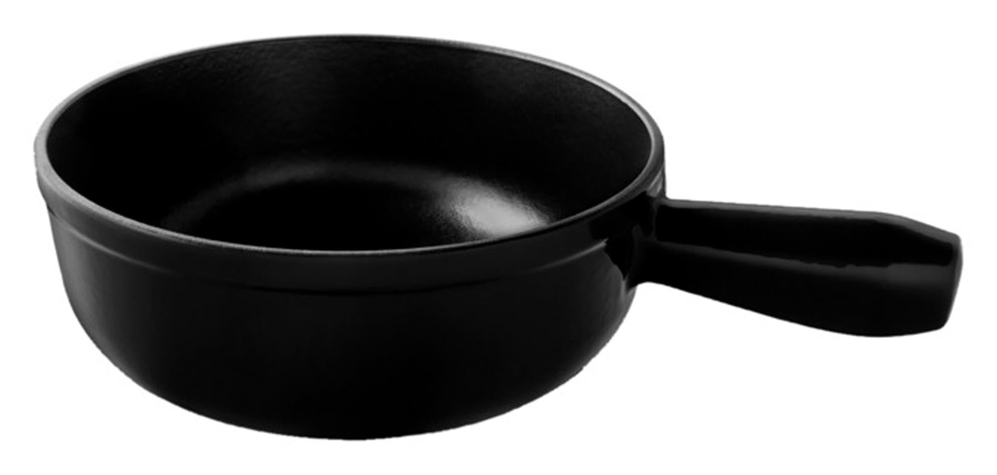 KISAG Fonduecaquelon Guss Lenk, 20 cm, ideal für Käse- und Schokoladenfondue, leicht zu reinigen, perfekt für gesellige Abende.