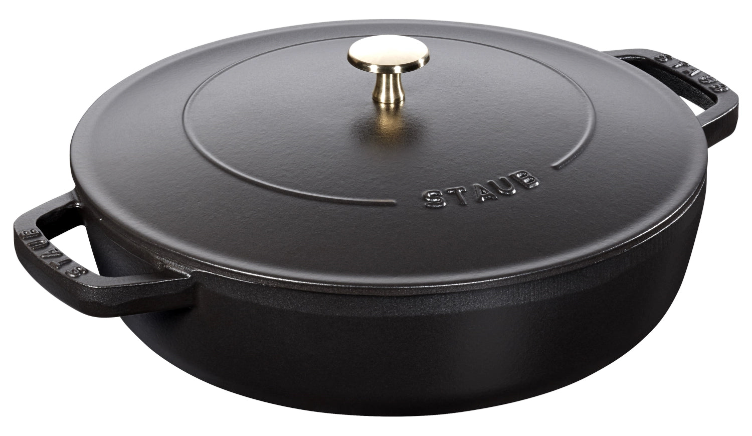 Schmorpfanne Chistera 28 cm in Schwarz präsentiert im Onlineshop von KAQTU Design AG. Pfanne/Topf ist von Staub