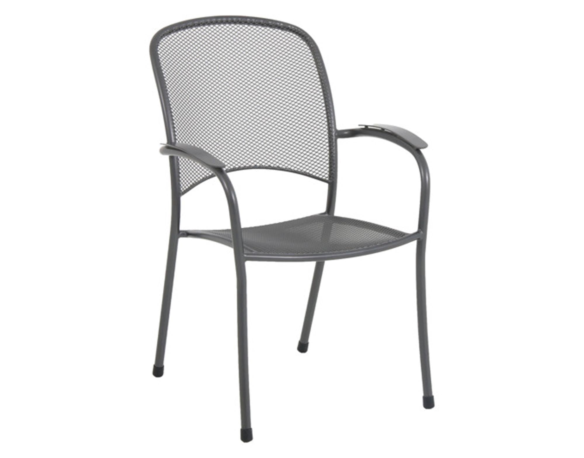 Entdecken Sie den eleganten MWH Sessel Carlo aus Streckmetall in eisengrau. Wetterfest, robust und mit komfortablen Armlehnen – ideal für Garten und Terrasse.