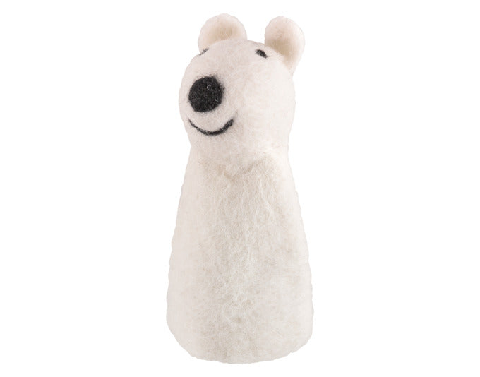 CILIO Eierwärmer Lana im Eisbär-Design aus hochwertiger Schafwolle (13 cm) – ideal für warme Eier und ein niedlicher Blickfang auf jedem Tisch.