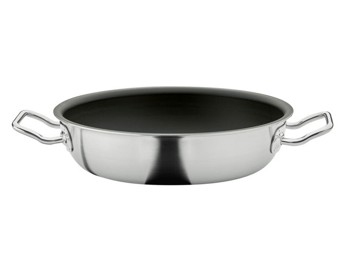 Die SPRING Servierpfanne Brigade Ultimate XL (ø 28 cm) vereint modernes Design mit hoher Funktionalität für köstliche Gerichte.