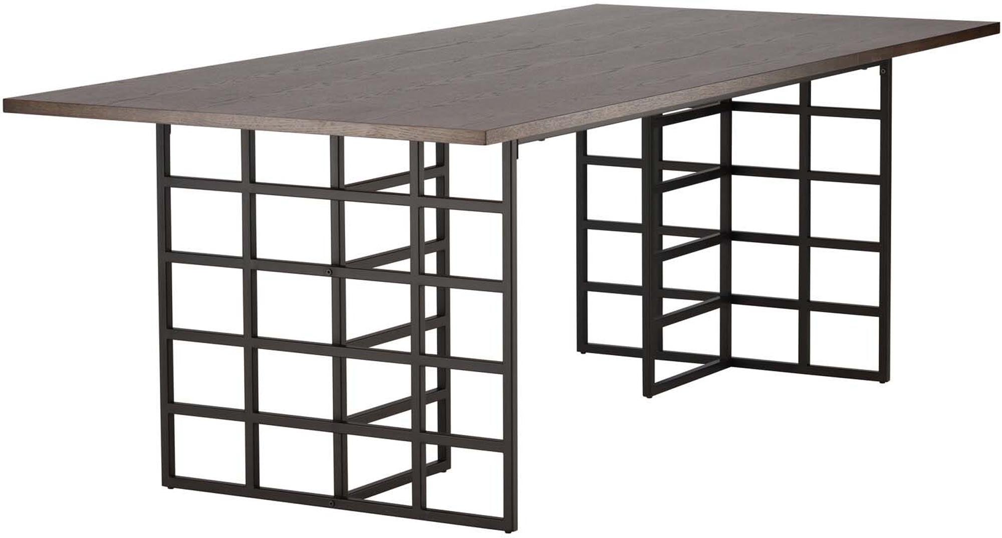 Eleganter Ystad Tisch in Mokka von Furniture Fashion, ideal für stilvolle Essbereiche und gesellige Abende mit Freunden und Familie.