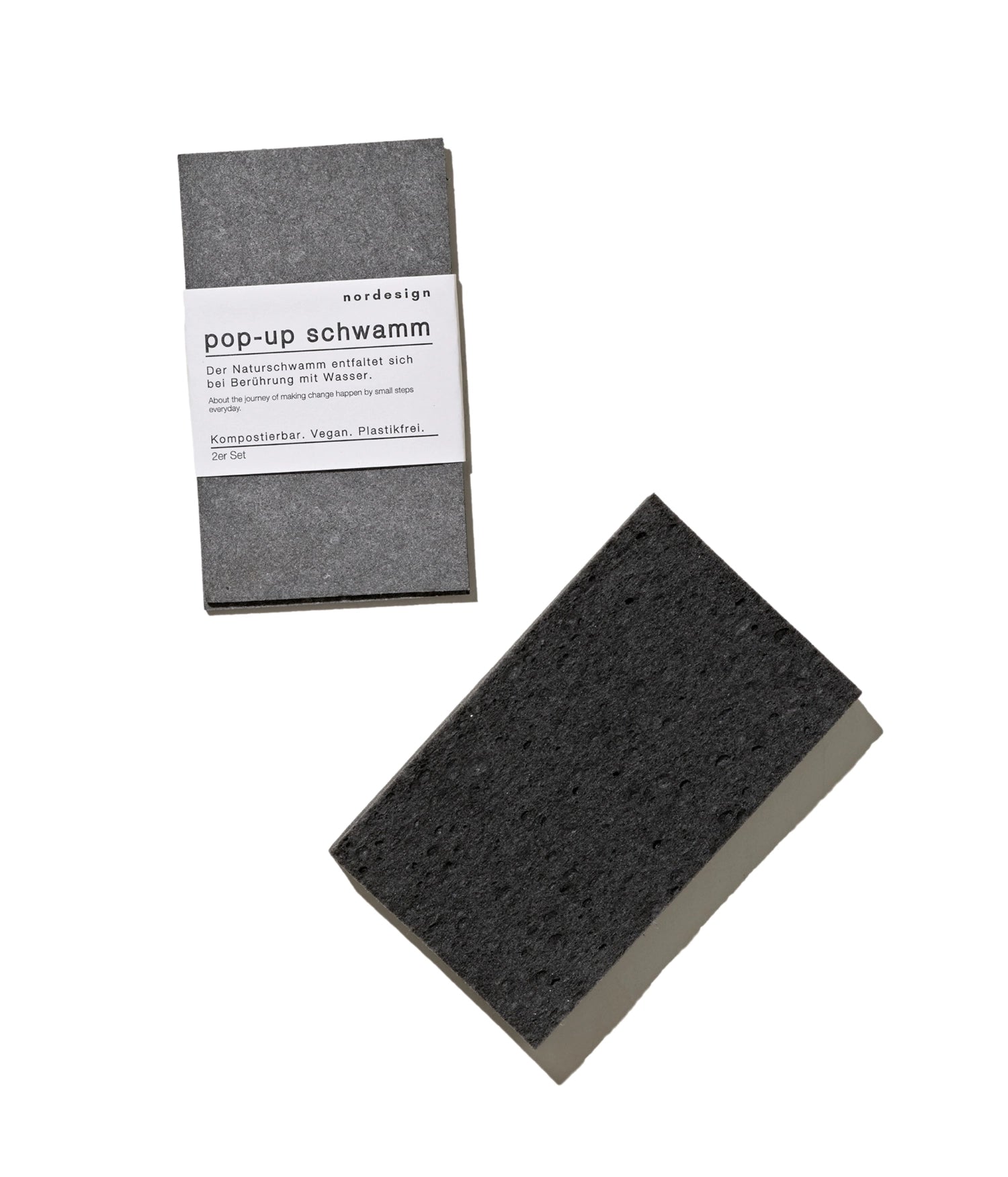 Praktisches 2er Set Pop-Up Schwämme in der Größe 11x6,5 cm und 0,6 cm dick, ideal für die Reinigung in der Küche und vielseitig einsetzbar.