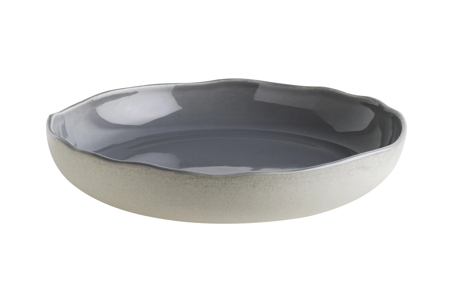 Tiefer Gris Cras Teller von Bonna, Durchmesser 23 cm, 60 cl, ideal für Suppen und Eintöpfe, modernes Design für jeden Tisch.