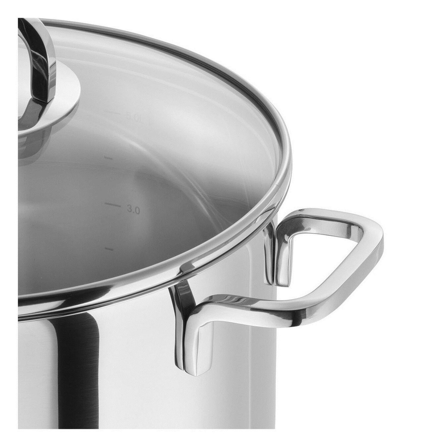 Hochwertiges 5-teiliges Kochtopfset von Zwilling Quadro aus langlebigem Edelstahl, ideal für vielseitige Kochtechniken und stilvolles Kochen.