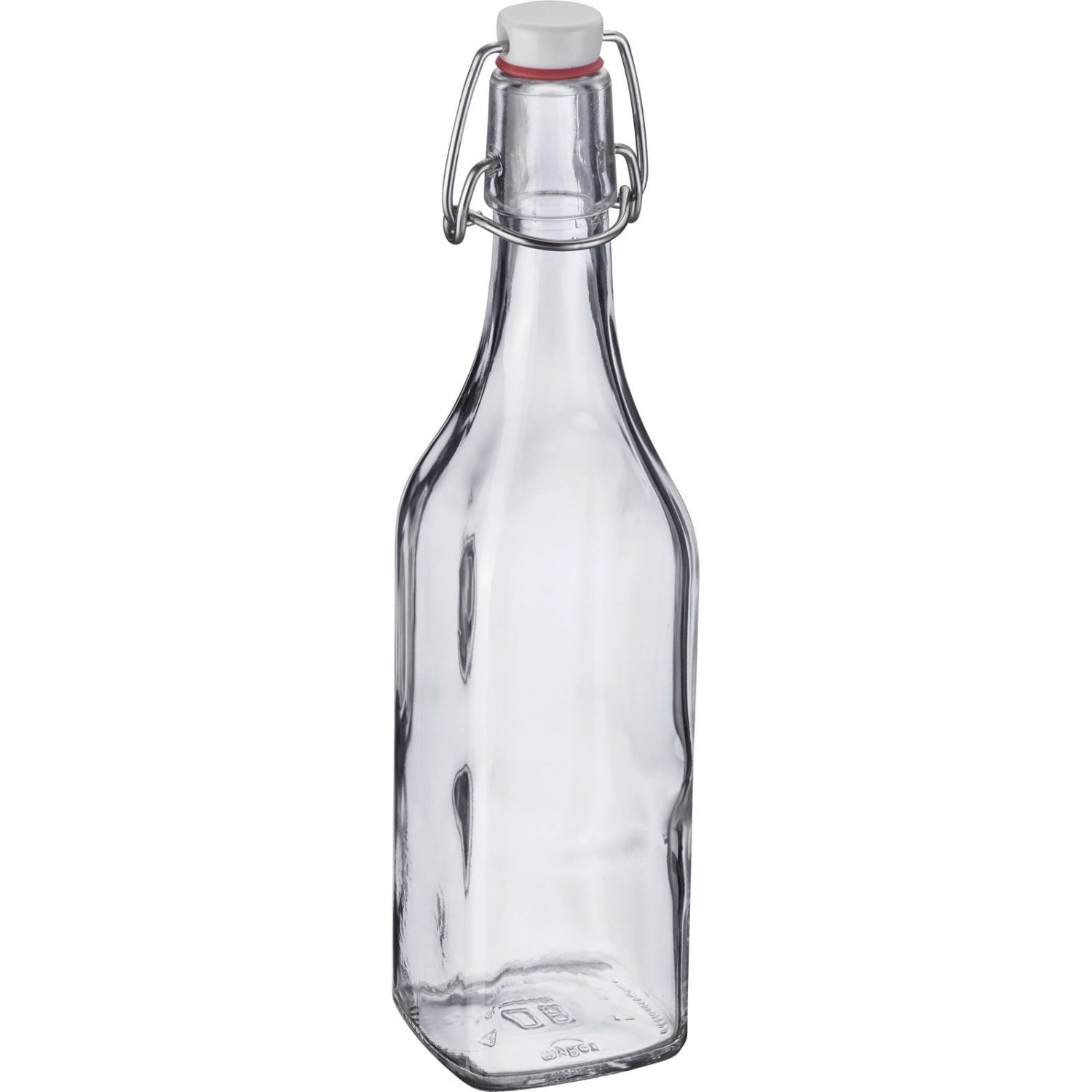 Stilvolle 500ml Bügelverschlussflasche von Westmark, perfekt für die Aufbewahrung von Getränken, ausgestattet mit einem dekorativen Anhänger.