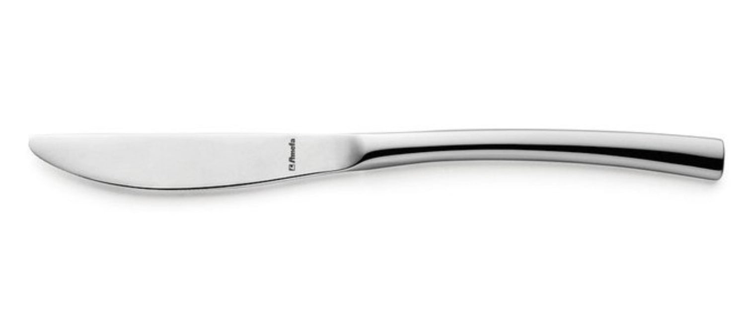 Elegantes Aurora Menümesser von Amefa, aus hochwertigem 18/10 Edelstahl, perfekt für stilvolles Essen und besondere Anlässe.