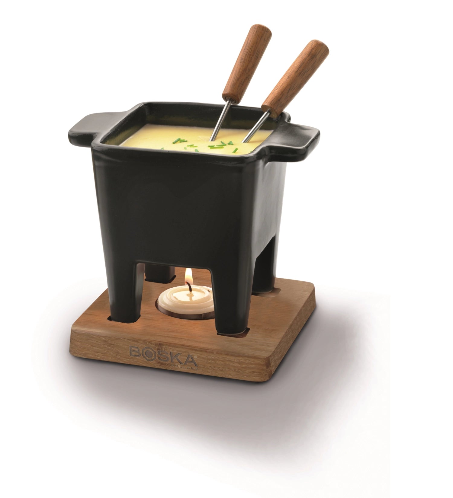 Elegantes Tapas Fondue Nero von Boska, 200ml – perfekt für gesellige Abende mit köstlichen Tapas und geselligem Schlemmen.