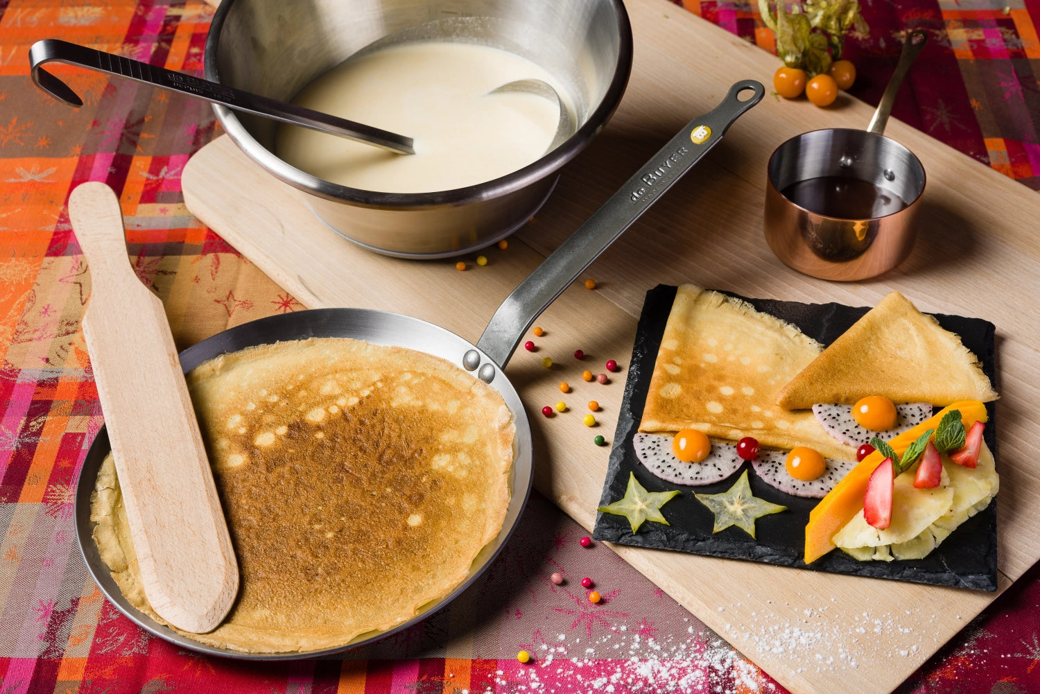 Hochwertige MINERAL B ELEMENT Crêpes Pfanne Ø 26cm von de Buyer, ideal für perfekte Crêpes und geeignet für alle Herdarten, inklusive Induktion.