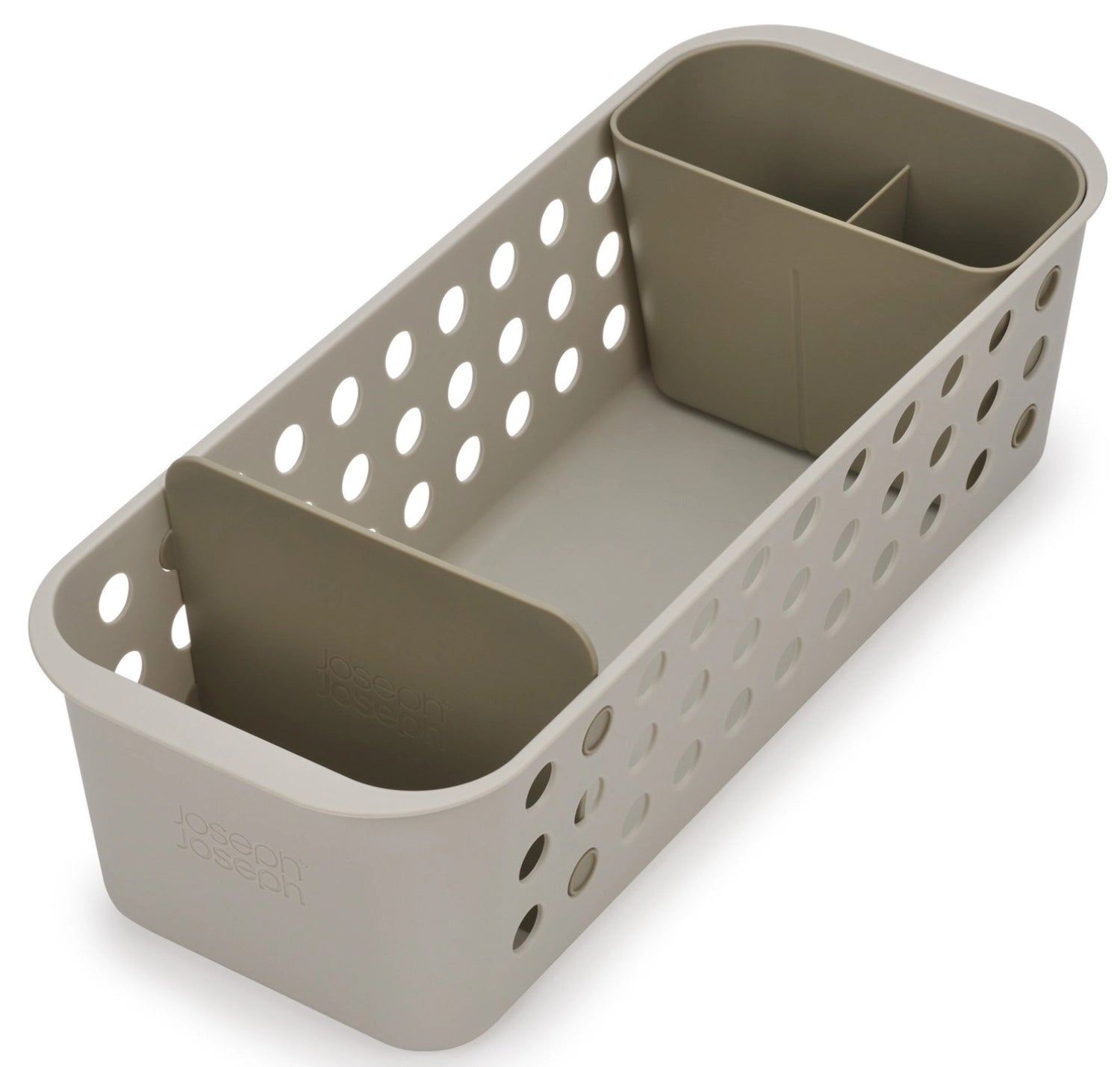 Stylischer EasyStore Aufbewahrungskorb von Joseph Joseph, perfekt für die organisierte Aufbewahrung von Küchenutensilien und Zubehör.