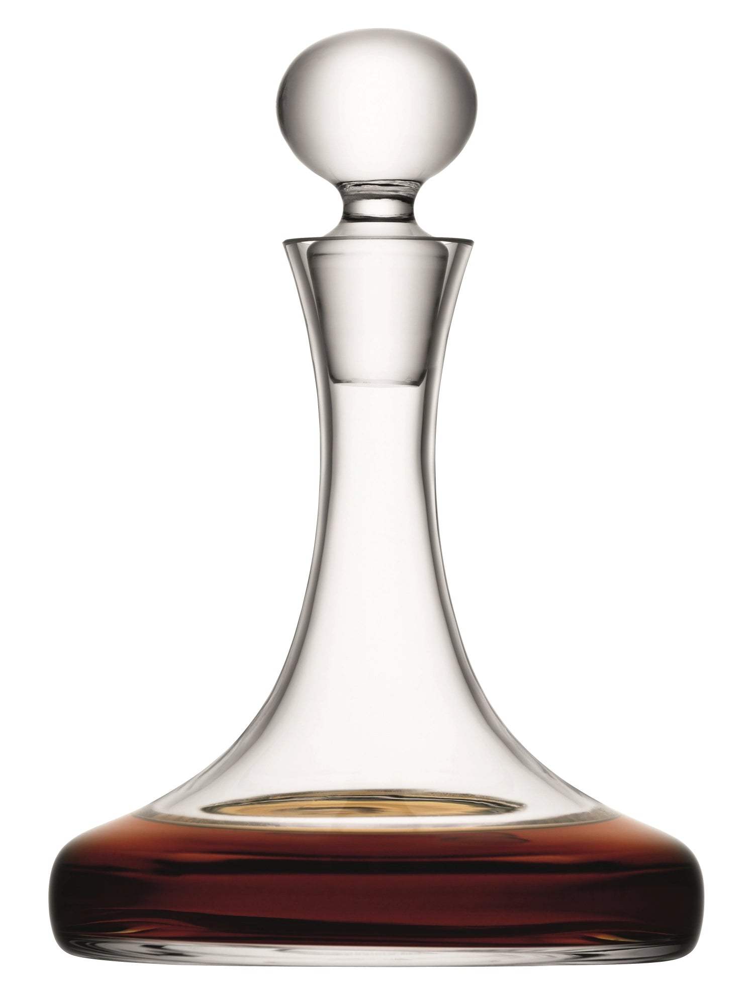 Stilvoller LSA Dekanter aus klarem Glas mit 1L Volumen, perfekt für die ansprechende Aufbewahrung und Präsentation von Getränken.