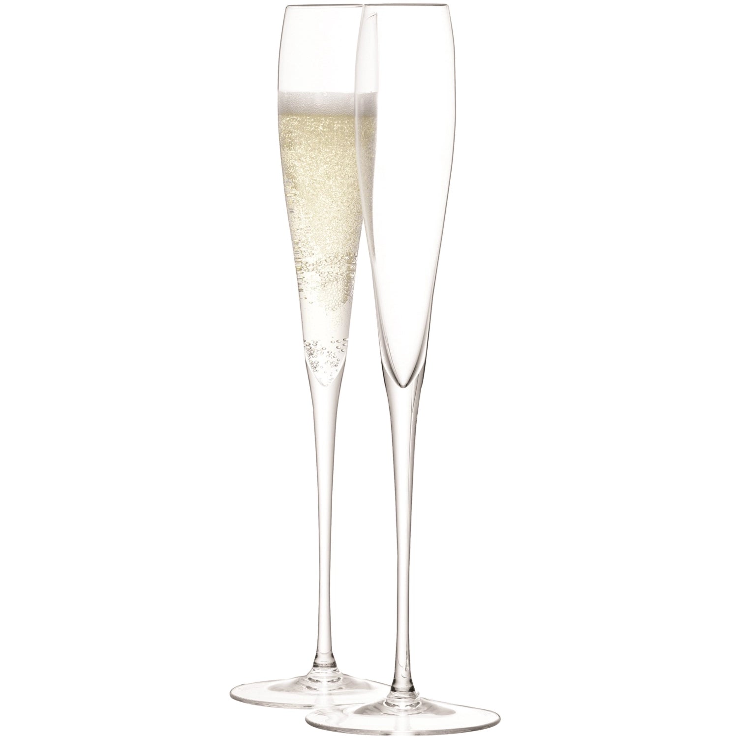 Zwei stilvolle Sektkelche von LSA, 100ml, perfekt für Champagner und festliche Momente, mit zeitlosem, klarem Design.