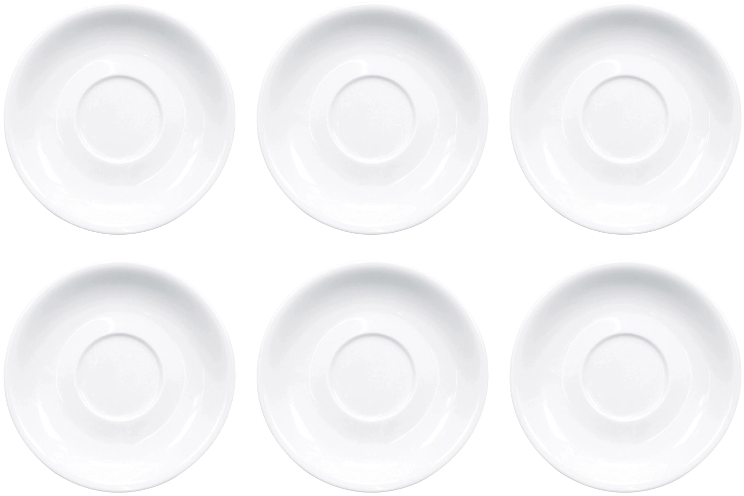 Elegantes 6er Set Italia Kaffee Untertassen von Lagotto, 14,5 cm, ideal für Kaffeetassen und stilvolle Tischdekoration.