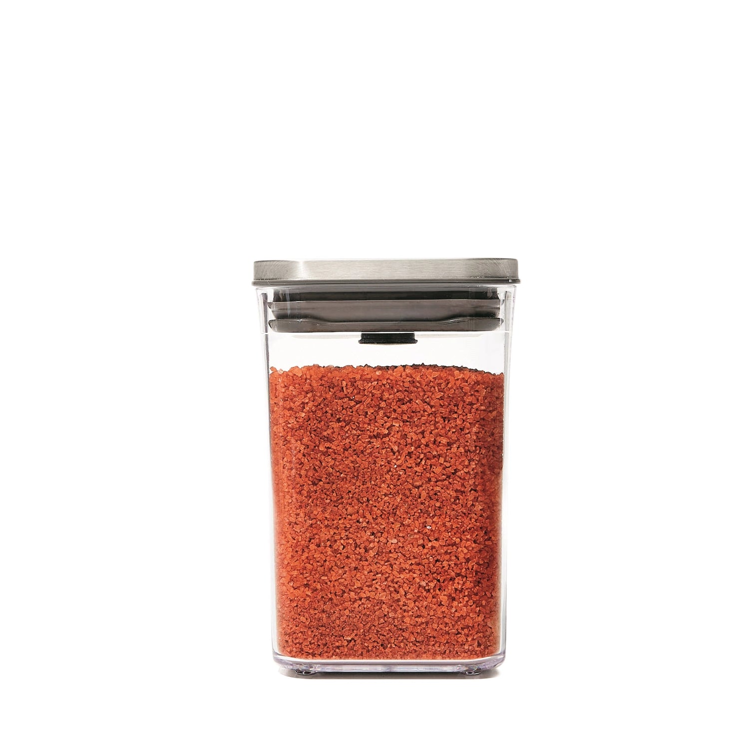 Rechteckiger OXO Good Grips Steel POP Behälter, 1.0L, aus hochwertigem Edelstahl, perfekt für die praktische und stilvolle Aufbewahrung von Lebensmitteln.
