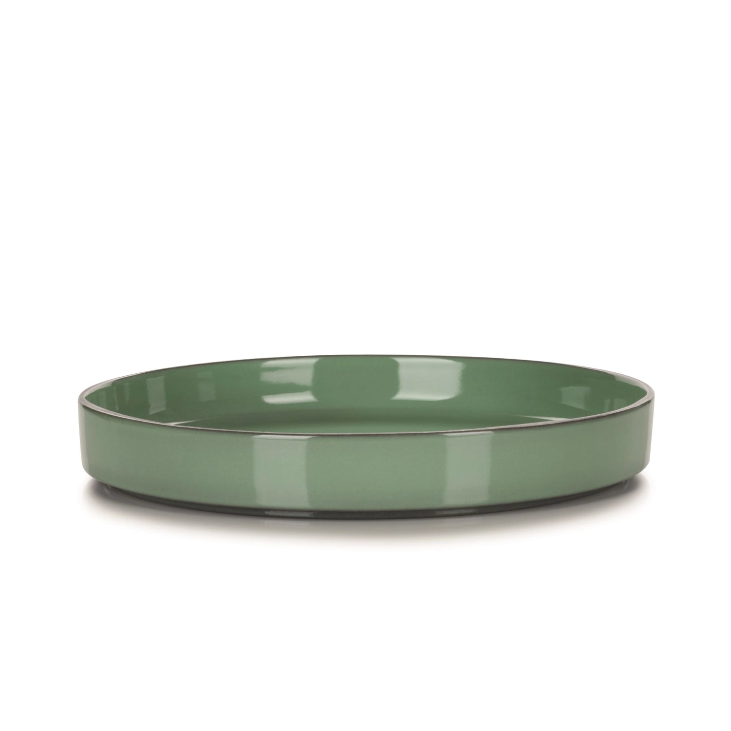 Stilvoller Gourmetteller von Revol, Ø 23 cm, in sanftem Minzegrün, perfekt für exquisite Präsentationen und festliche Anlässe.