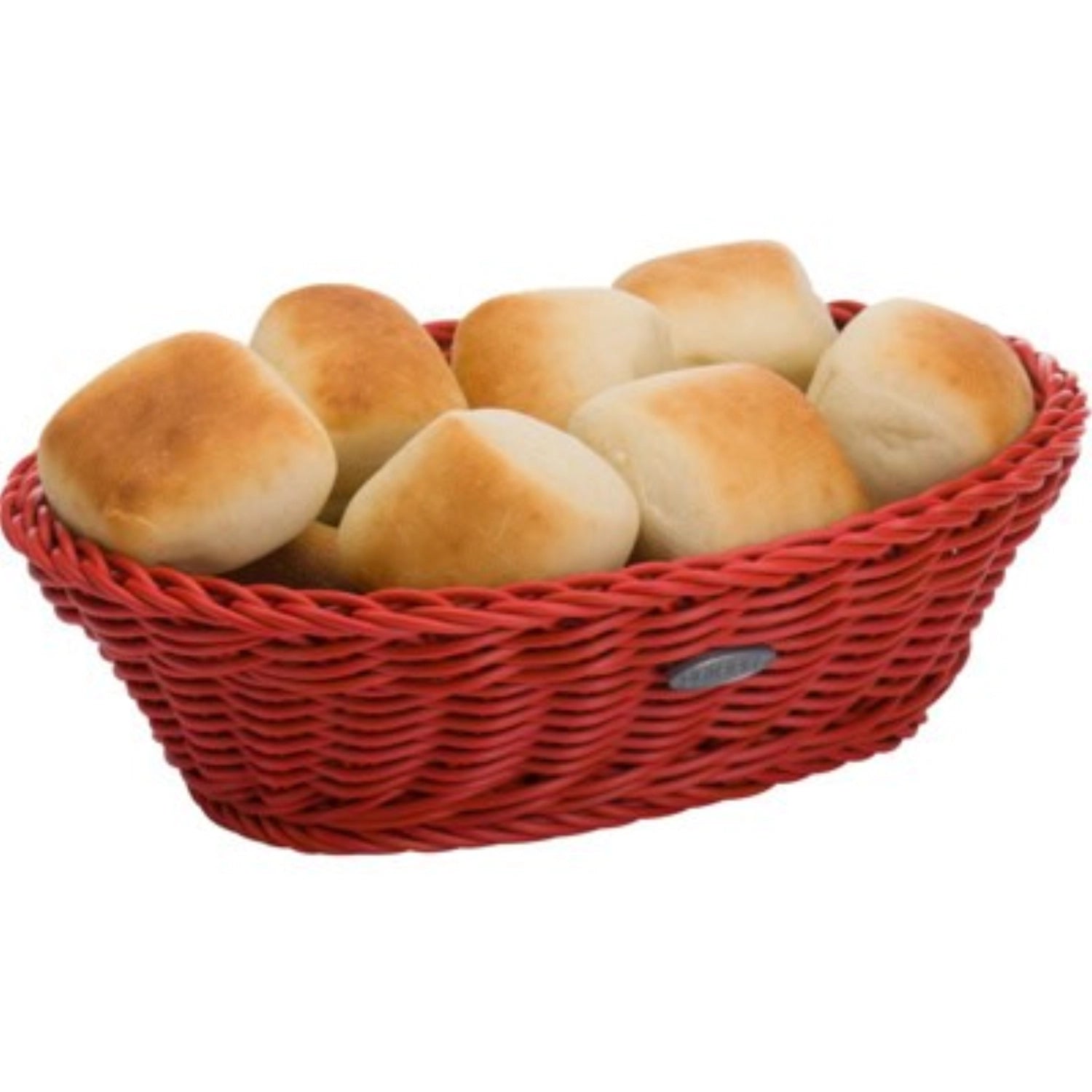 Ovaler Tischkorb in rötlicher Farbe von Westmark, Maße 23,5x16x6,5 cm, ideal für Brot oder Snacks, stilvolles und praktisches Küchenaccessoire.