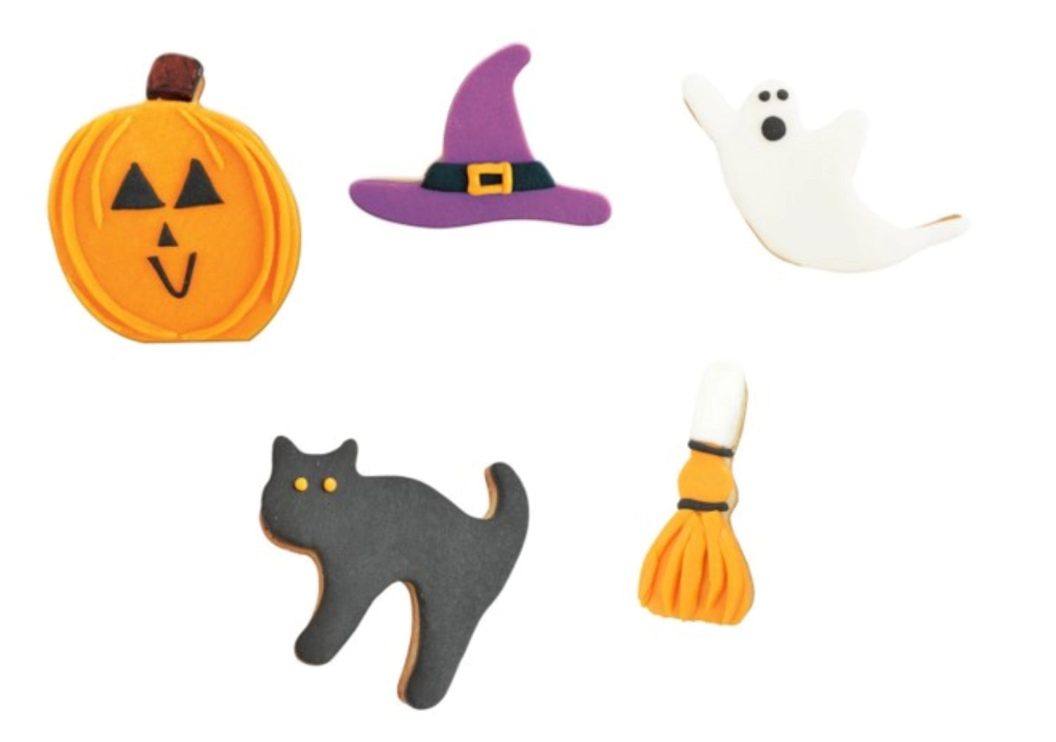 16-teiliges Ausstecher-Set für Halloween von Scrap Cooking, ideal zum Ausstechen von gruseligen Plätzchen in verschiedenen Formen.