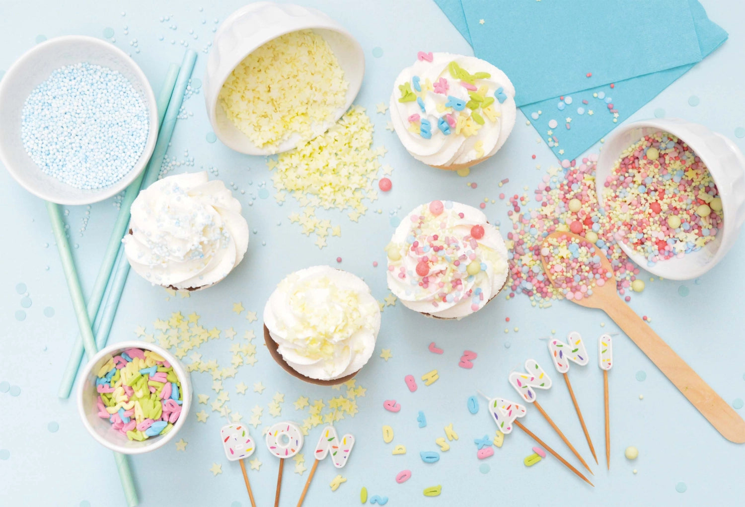 Bunte Deko Zuckerperlen Bubbles in 70g, ideal für kreative Backprojekte und zur Verschönerung von Desserts und Süßspeisen.