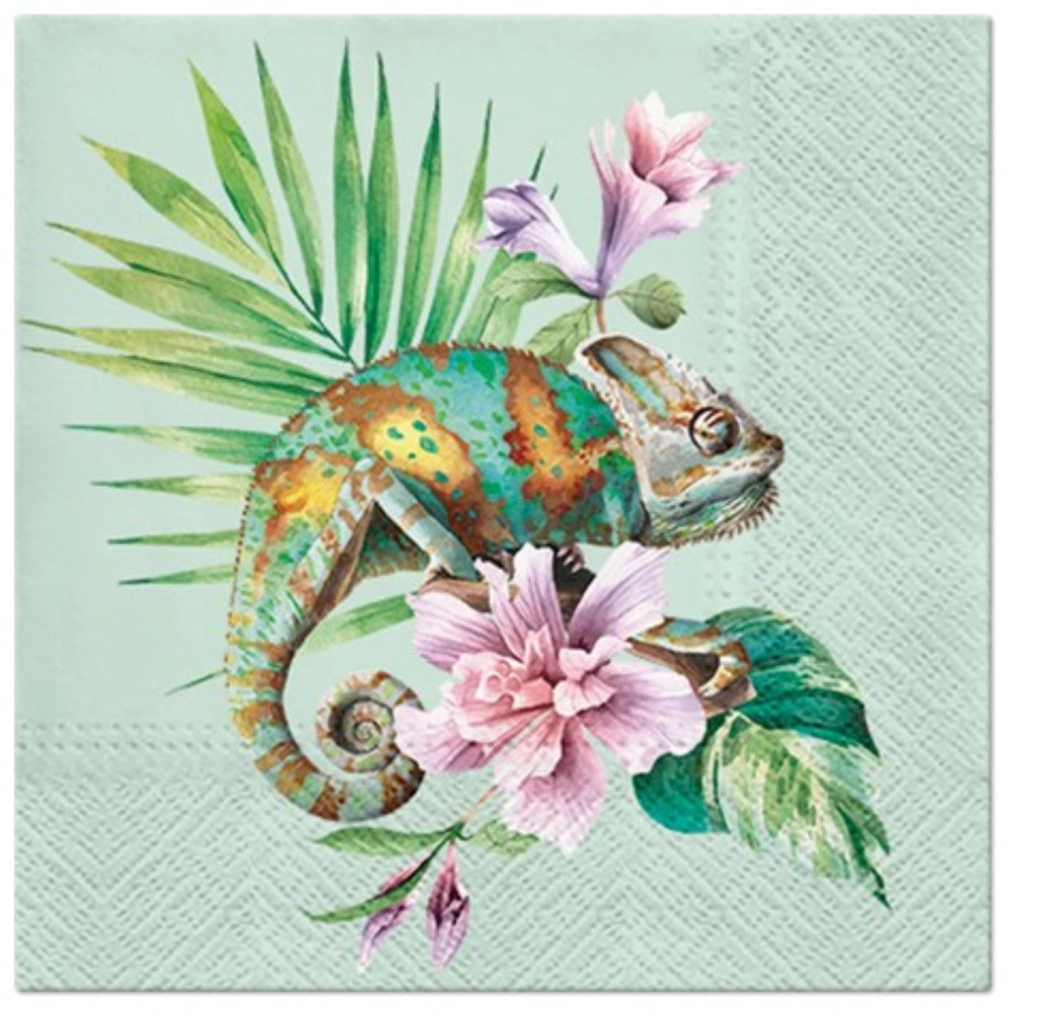 Servietten Lunch 20x Chameleon, 33x33cm in Mehrfarbig präsentiert im Onlineshop von KAQTU Design AG. Servietten ist von PAW