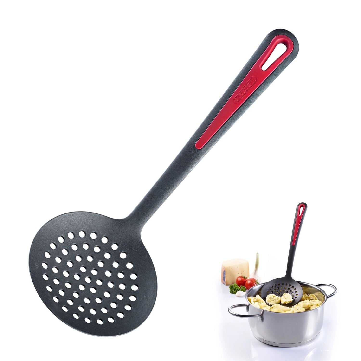 Eleganter Schaumlöffel Gallant von Westmark, ideal zum Abseihen und Servieren, mit ergonomischem Griff für müheloses Arbeiten in der Küche.