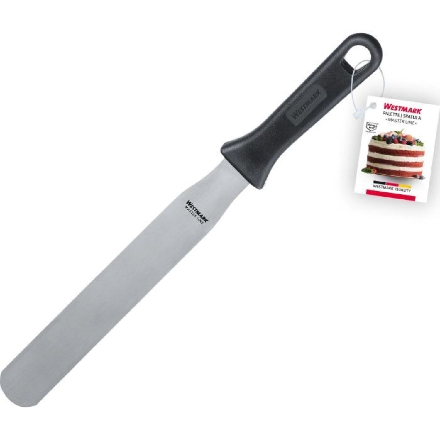 Hochwertige Streichpalette Master Line von Westmark, 25,5 x 3,5 cm, perfekt zum gleichmäßigen Verteilen von Teigen und Cremes beim Backen.