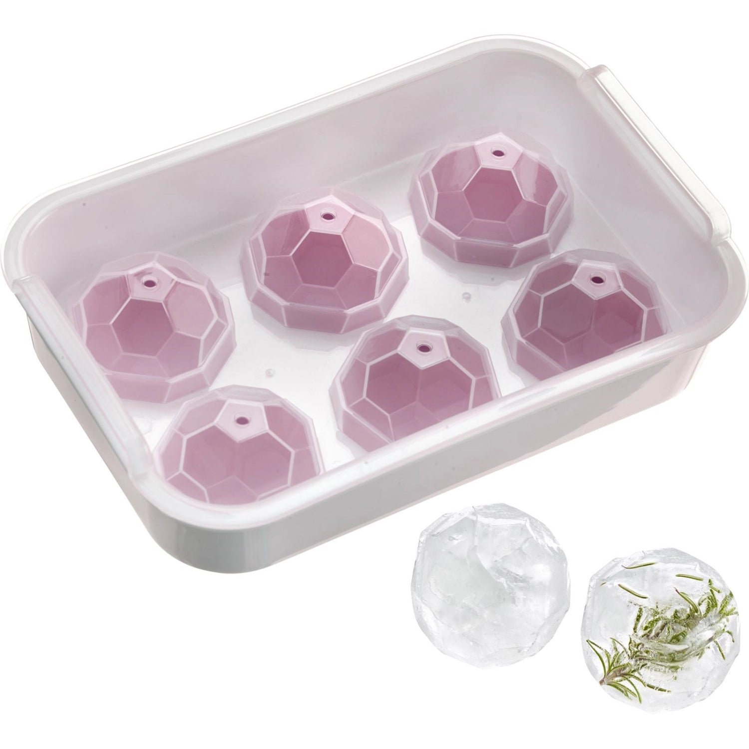 Eiswürfelbereiter Crystal von Westmark mit Deckel, perfekt für die Herstellung von klaren Eiswürfeln für erfrischende Getränke und Cocktails.