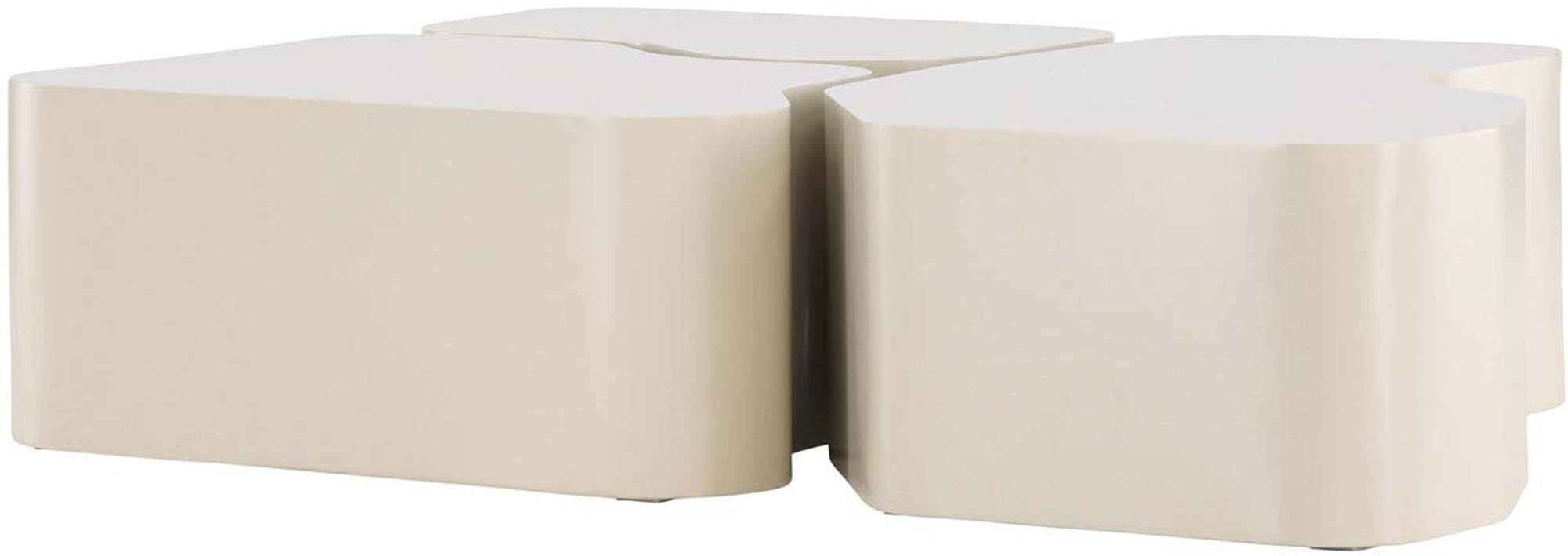 Moderner Couchtisch Nordland von Venture Home: Beige MDF-Oberfläche, ideal für stilvolle Wohnzimmergestaltung und vielseitige Nutzung.