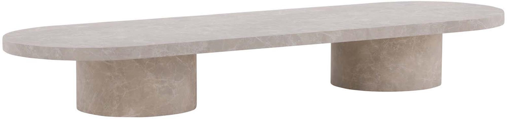Eleganter ovaler Narvik Sofatisch von Venture Home, der skandinavisches Flair in Ihr Wohnzimmer bringt und vielseitig kombinierbar ist.