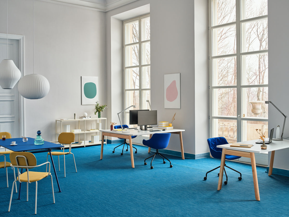 Ogi B Bench BOB320 - Doppelschreibtisch in Weiss Pastell präsentiert im Onlineshop von KAQTU Design AG. Schreibtisch ist von Mdd