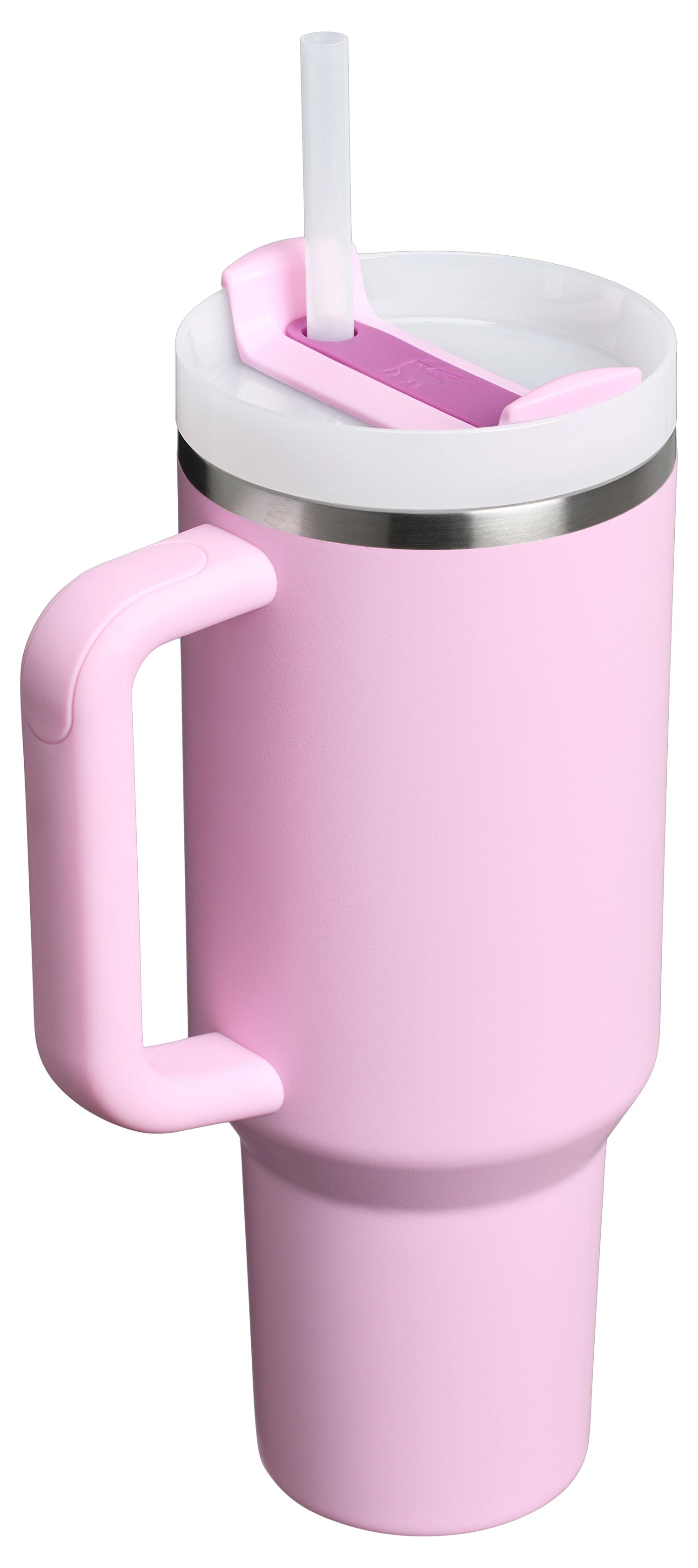 Elegante Stanley Quencher FlowState Trinkflasche in sanftem Kirschblütenrosa, 1,18 l, perfekt für unterwegs und stilvolle Hydration.