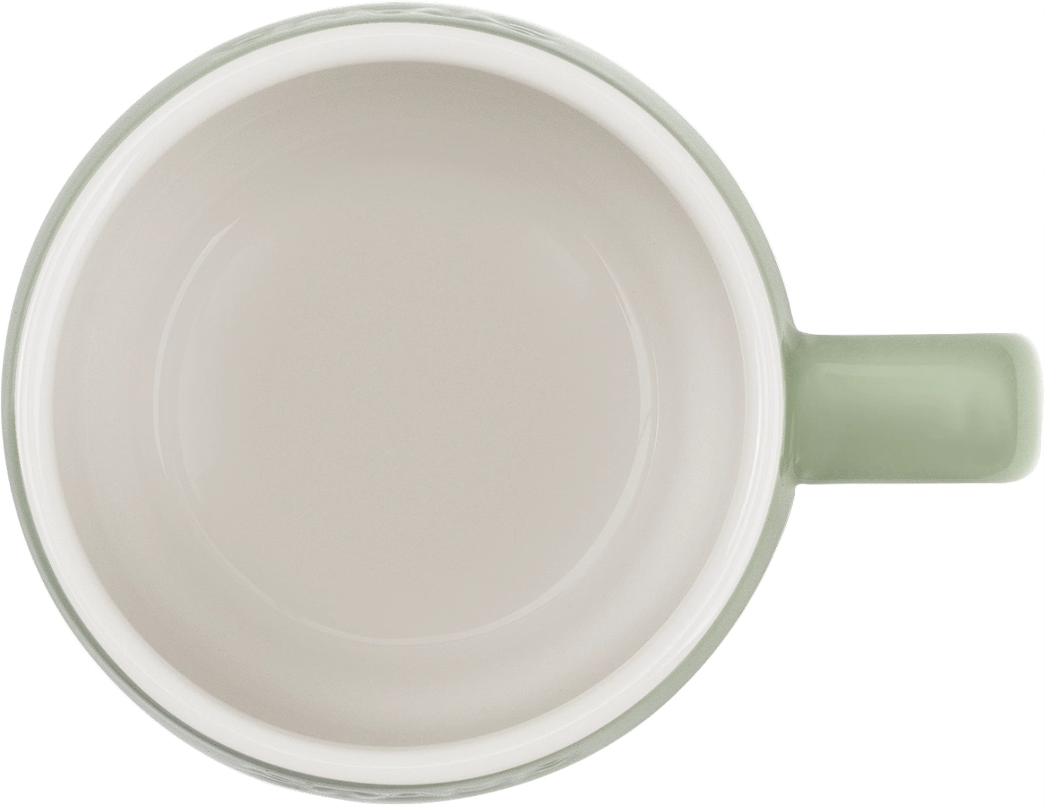 Elegante Eucalyptus Tasse M 350ml von Staub, ideal für heiße Getränke, kombiniert zeitgemäße Ästhetik mit praktischer Handhabung.